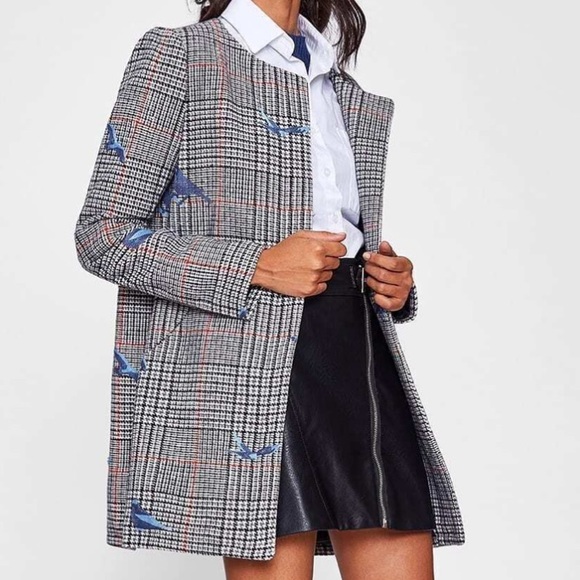 NEW Bird Embroidered Coat - Picture 2 of 16